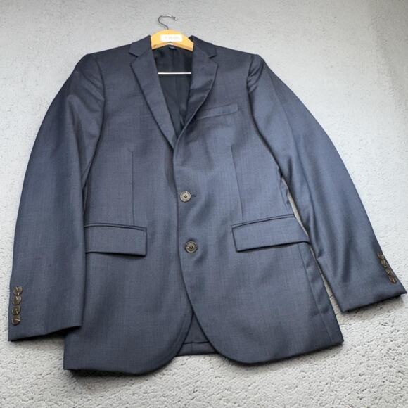J Crew Sport Coat Men 36R Blue Wool Thompson Two Button Blazer Suit Jacket NWT - Picture 1 of 15